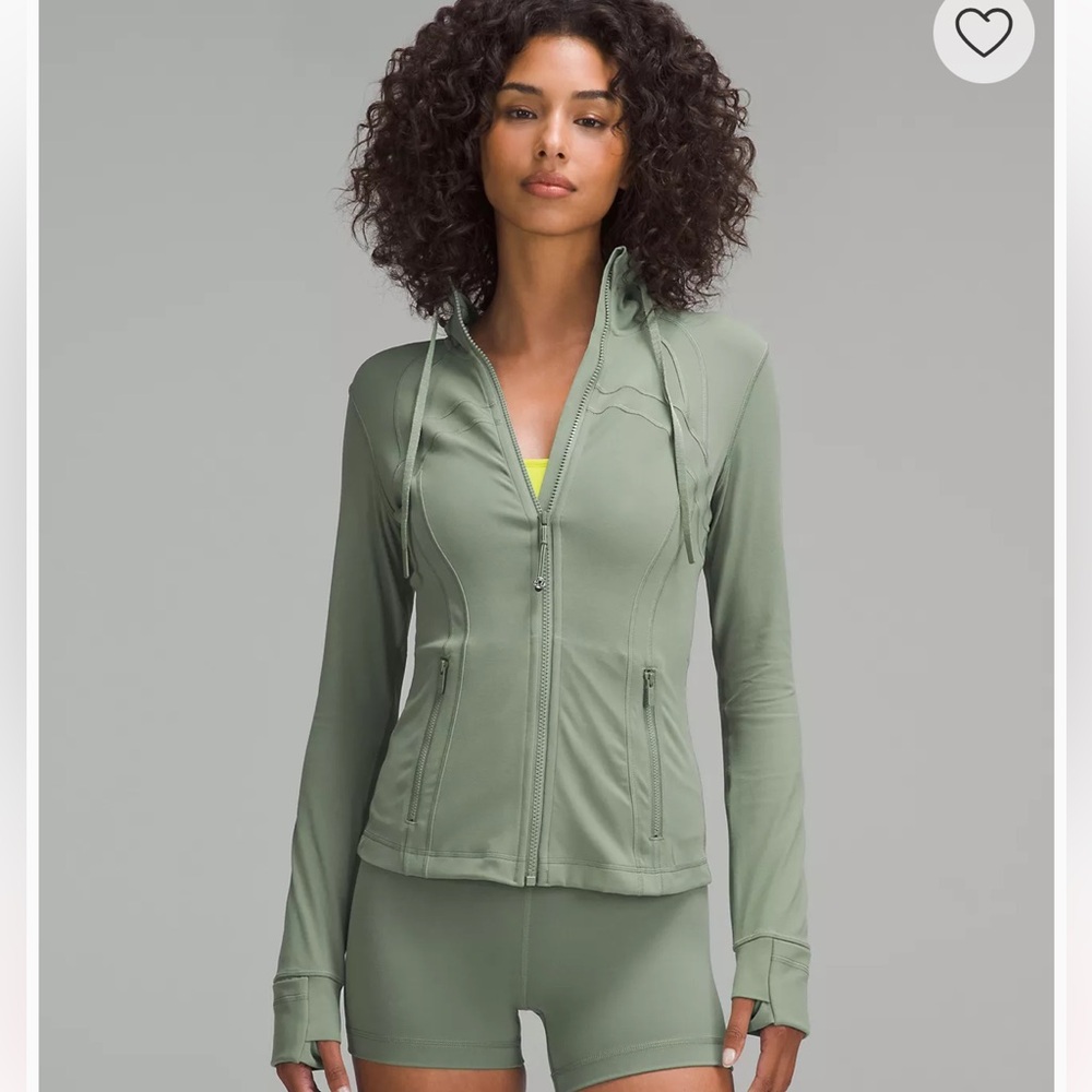 LULULEMON DEFINE HOODED JACKET NULU IN GREEN